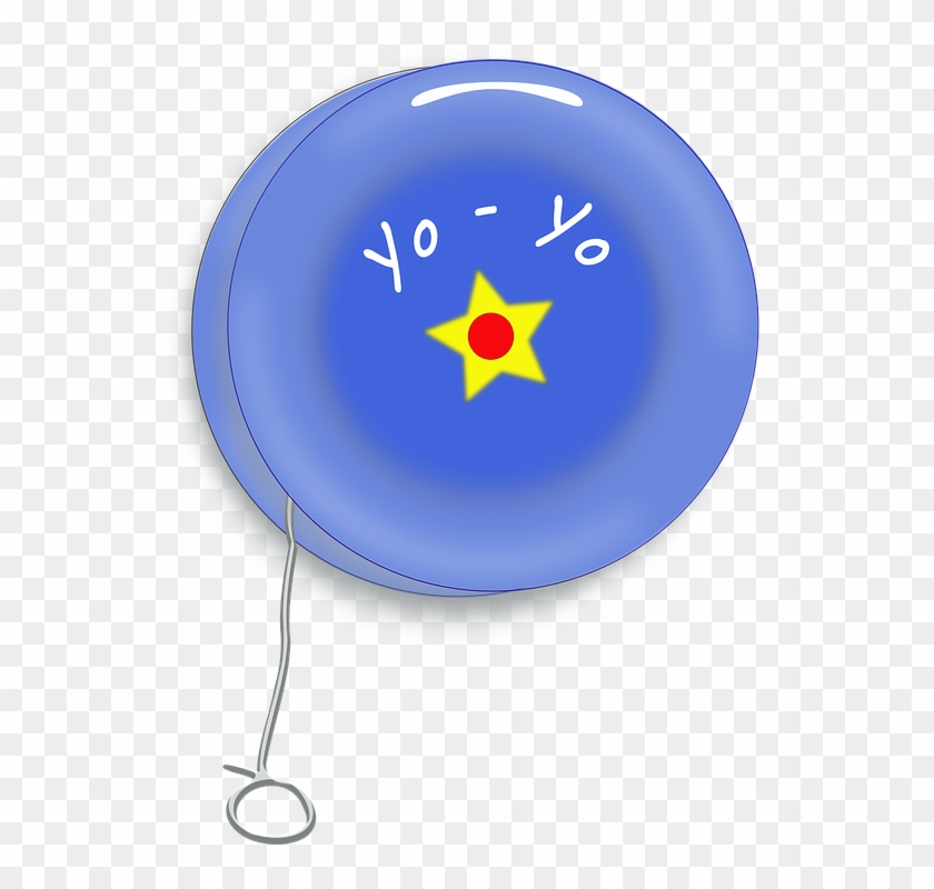 Yo Yo Toy Blue Child Play String Yo Yo Yoyo Clipart Png Transparent Png 543x7 Pngfind