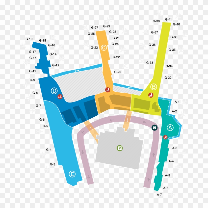 San Juan Airport Terminal Map Aeropuerto Luis Muñoz Marin Puerto Rico - Luis Muñoz Marin Airport Map, Hd  Png Download - 775X845(#6193089) - Pngfind