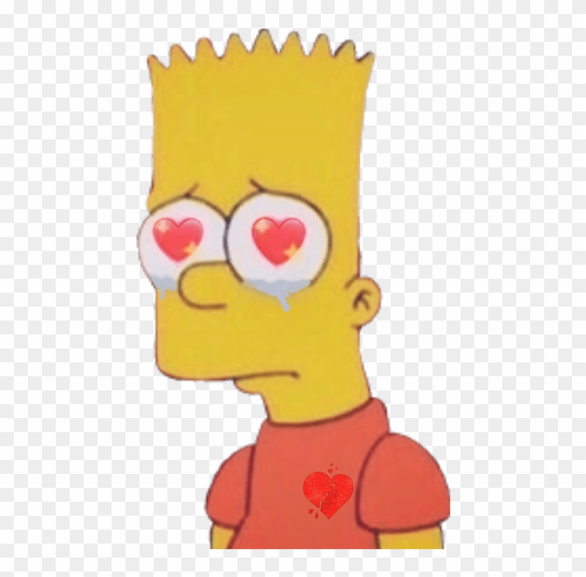 Love Bart Simpson Sad, HD Png Download - 747x747(#626275) - PngFind