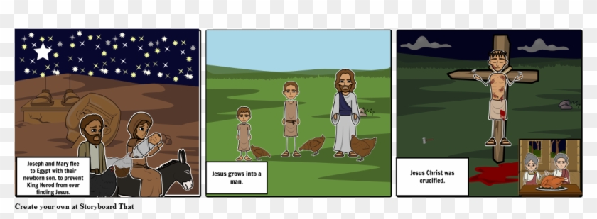 Birth Of Jesus Part - Cartoon, HD Png Download - 1164x385(#6216438) -  PngFind