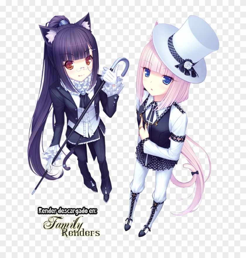 Anime Chocola And Vanilla, HD Png Download - 664x800(#6221440) - PngFind