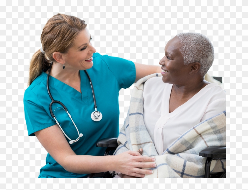 Photo Of A Nurse Caring For A Patient Nurse Hd Png Download 700x561 6223373 Pngfind