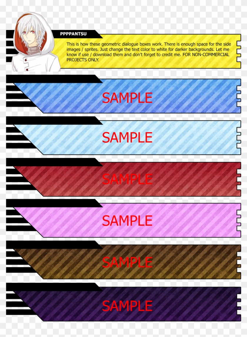 This Contains 7 Dialogue Boxes In Different Colors - Carbon Fibers, HD ...