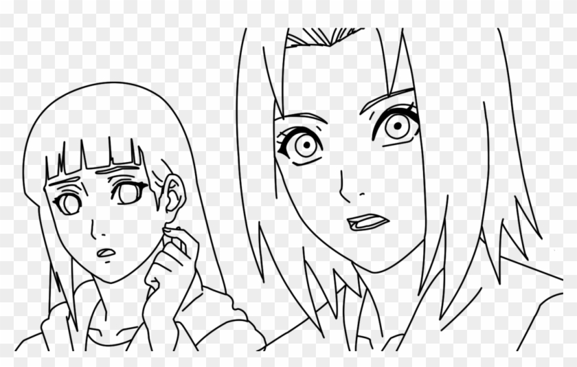 Hinata Hyuga Coloring Pages Photo - Hinata E Sakura Para Desenhar