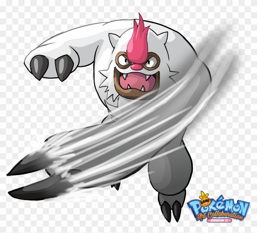 288 Vigoroth Used Slash And Shadow Claw In Our Pokemon - Cartoon, HD Png  Download - 1960x1681(#6233293) - PngFind