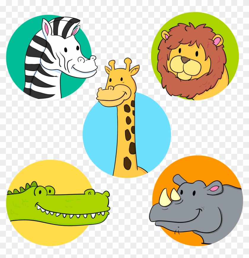 Animal Vector Png - Cute Wild Animals Clipart, Transparent Png -  1375x1362(#6247360) - PngFind