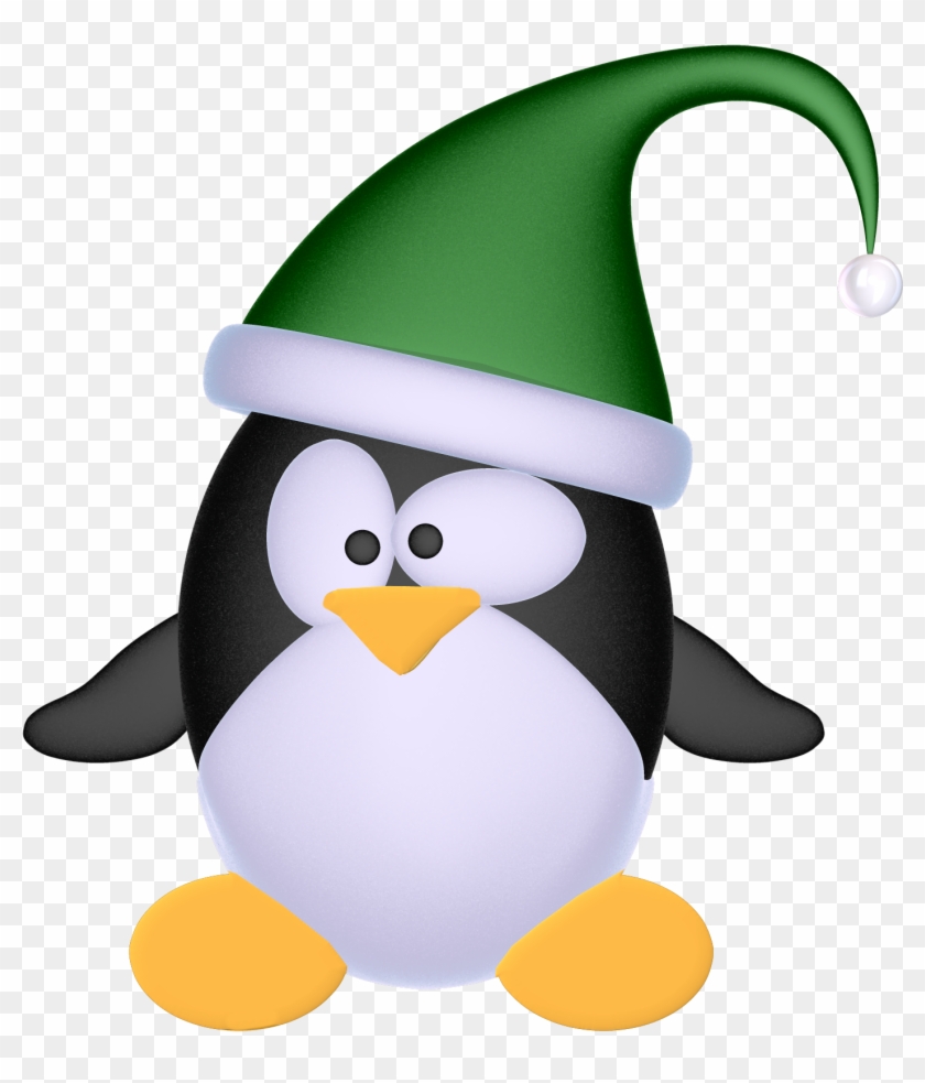 Penguin Illustration, Green Hats, Fauna, Linux, Christmas - Penguin With  Green Hat Clipart, HD Png Download - 1420x1590(#6259752) - PngFind