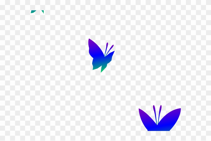 Rainbow Butterfly Clipart Vector - Butterflies Flying Away ...