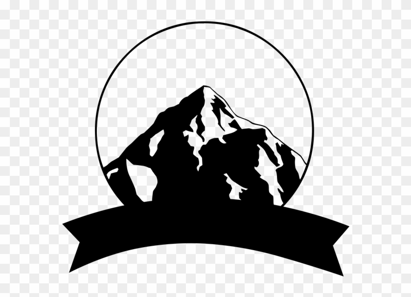 Logo Logo Template Logo For Free Logo Black - Clip Art Mountain Logo