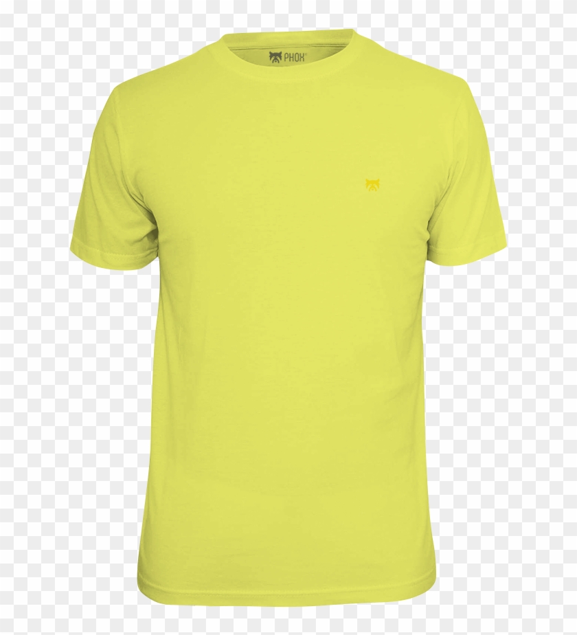 Kit 3 Camisetas Bordadas Phox Básica - Camisa Amarela Clara Png ...