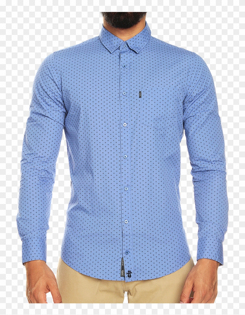 grabadora Abrasivo lengua Camisa Para Hombre Manga Larga Mini Print Porter En - Camisas Para Hombre  Manga Larga, HD Png Download - 1000x1000(#6277022) - PngFind