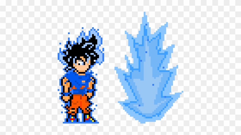 Goku Super Instinct Pixel Art, HD Png Download - 600x600(#6280028) - PngFind