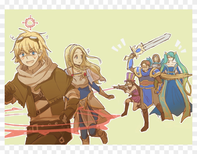 Ezreal & Lux Source ” - Lux Ezreal, HD Png Download - 800x576(#6280634 ...