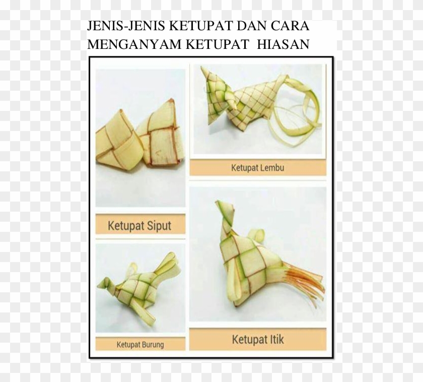 cara menganyam ketupat