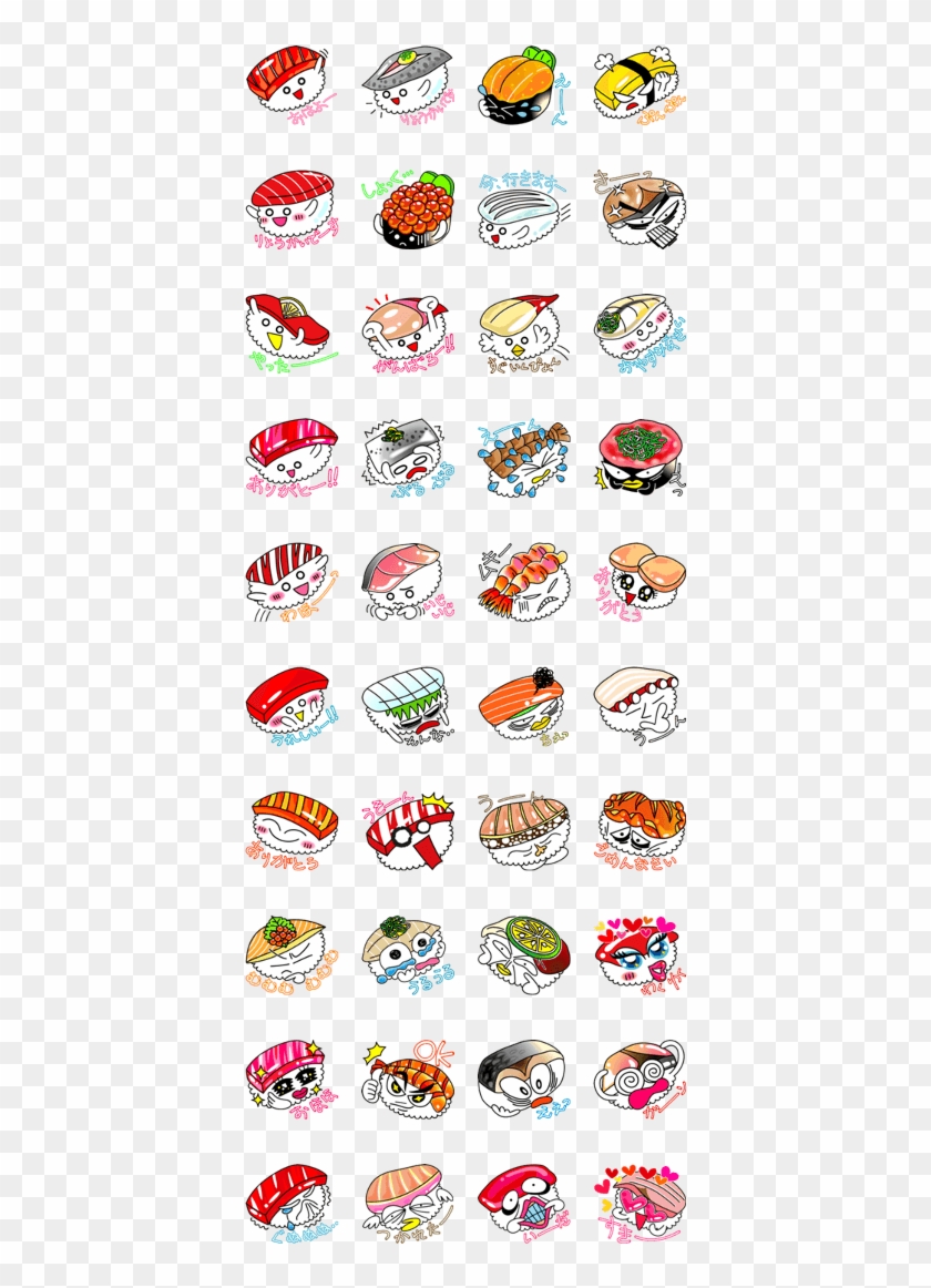 Sell Line Stickers Sushi Ponyo Boobie Cute Couple Love Love