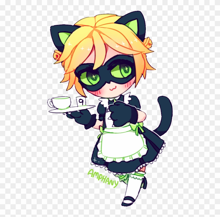 Chat Noir Maid Maid Chat Noir Hd Png Download 481x749 Pngfind