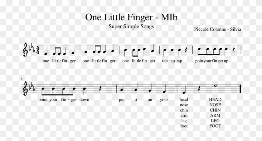 One Little Finger, HD Png Download - 850x1100(#630797) - PngFind