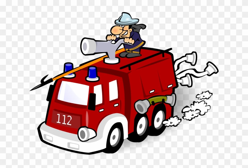 Fire Engine By Mimooh - Fire Engine Red Cartoon, HD Png Download -  685x528(#635474) - PngFind