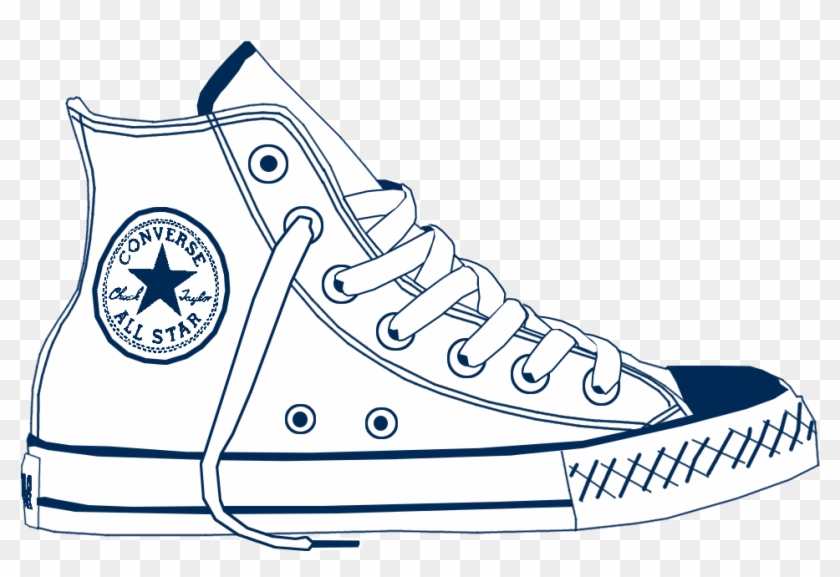 converse shoe art