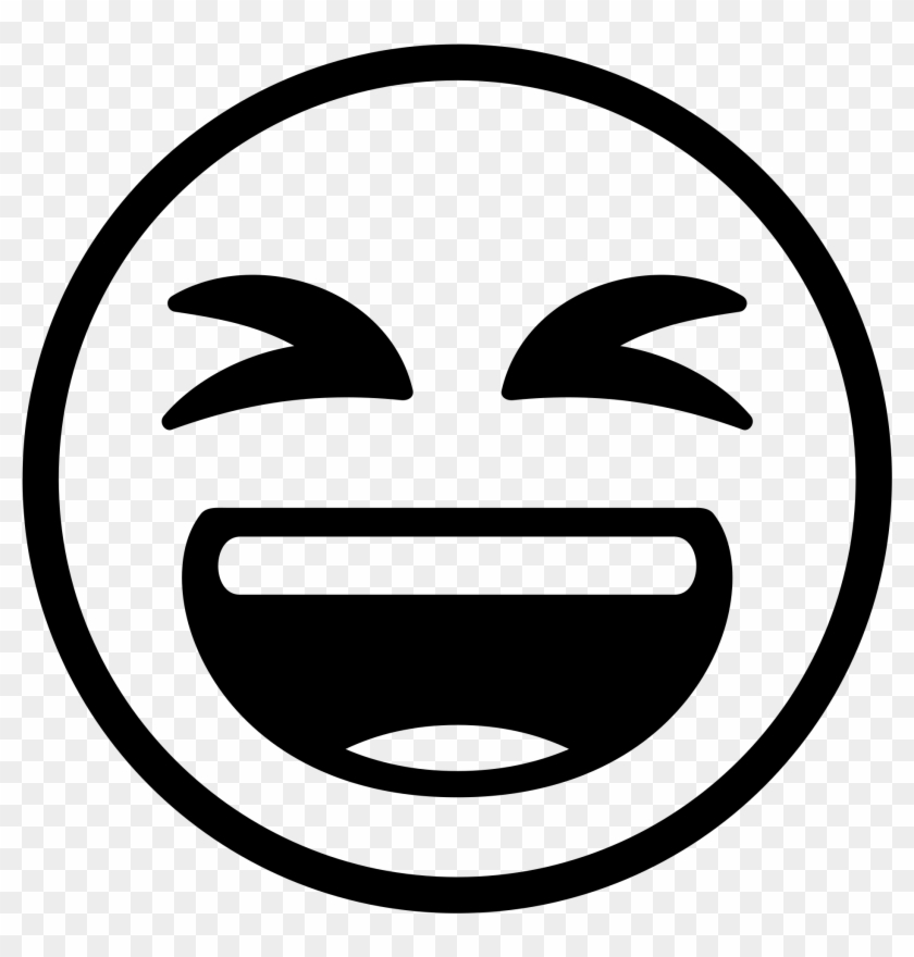 Laugh Emoji Black And White , Png Download - Laugh Emoji Black And White,  Transparent Png - 1877x1877(#638538) - PngFind