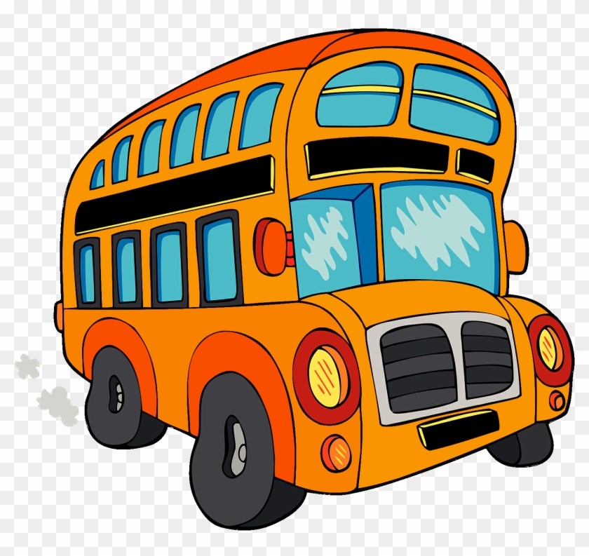 Bus Clipart Animated - Kids Bus Png, Transparent Png - 1517x1360