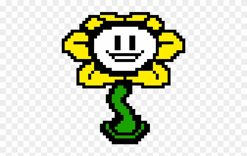 Flowey Undertale Pixel Art Flowey Hd Png Download 760x0 Pngfind