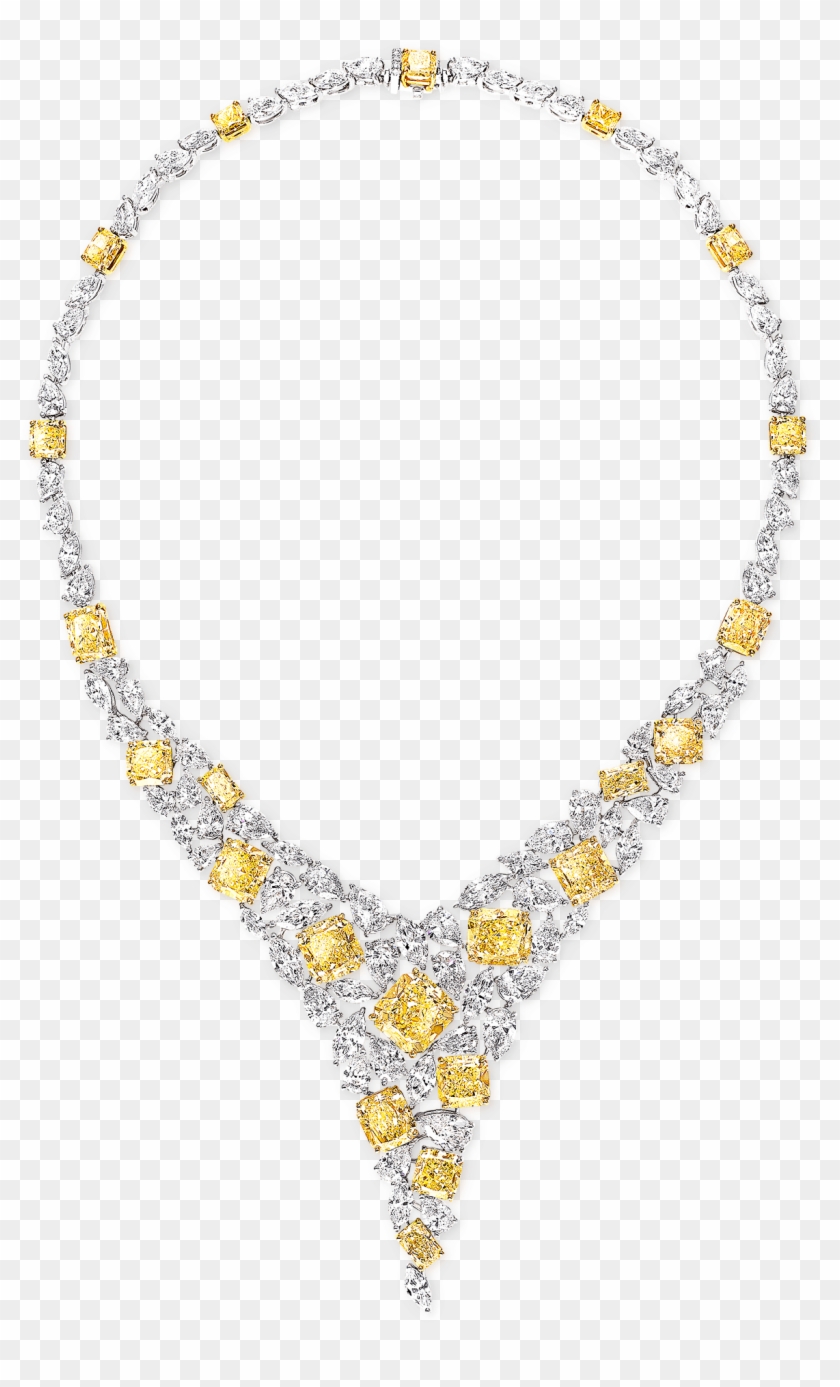 Full View Of A Graff High Jewellery Yellow And White, HD Png Download ...