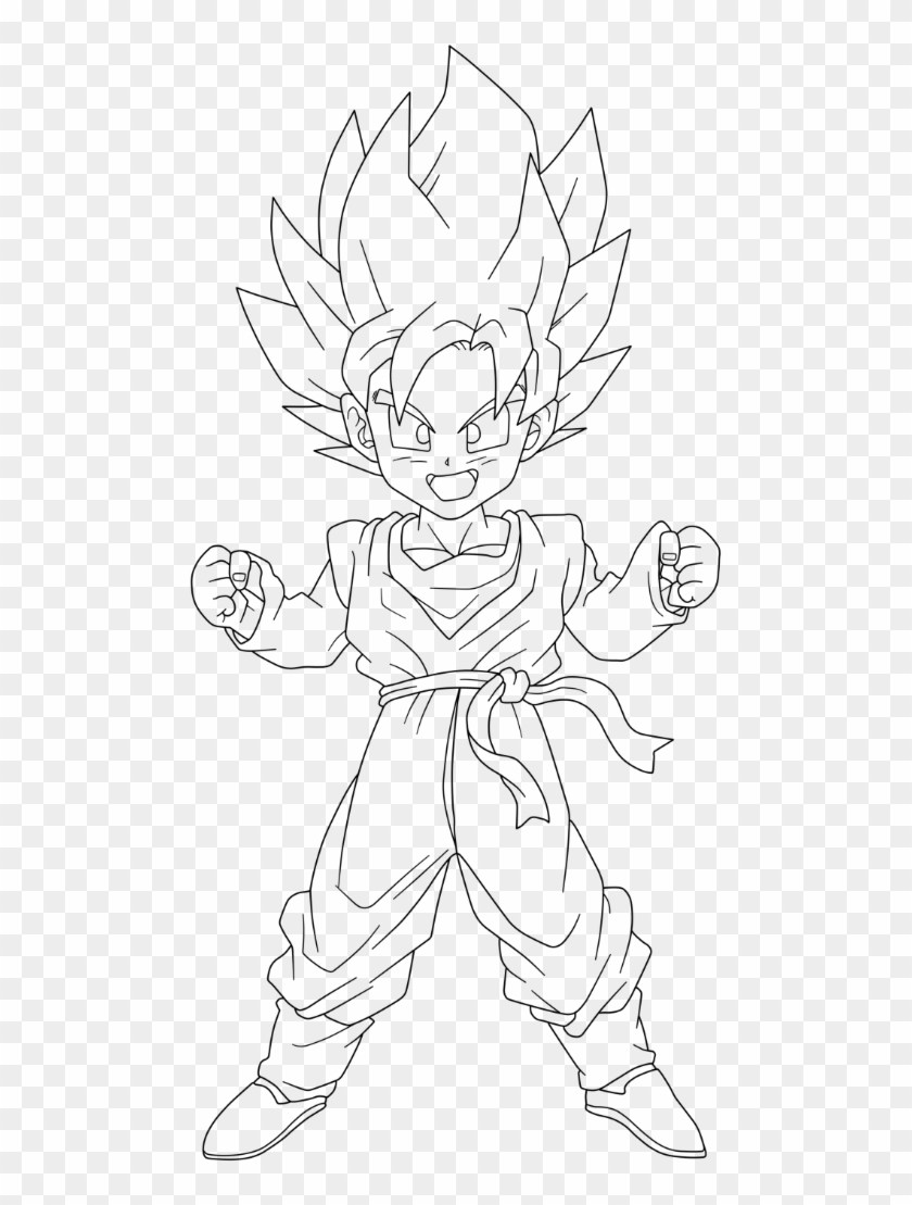 Dragon Ball Z Goten Drawing Super Saiyan Goten Drawing Hd Png Download 491x1029 6311834 Pngfind