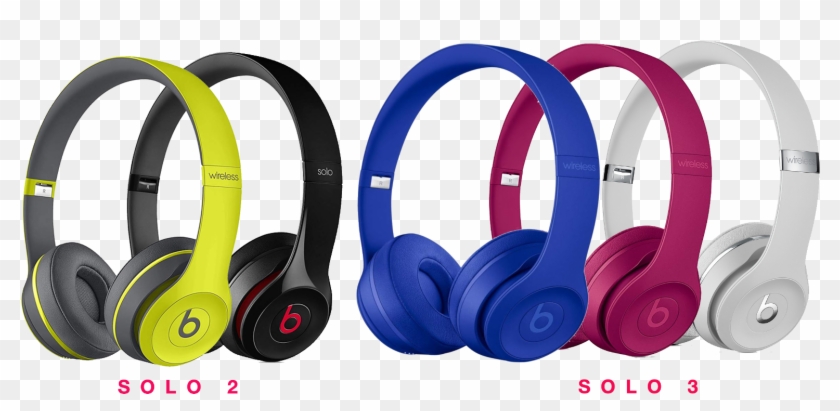 Apple Beats By Dr Dre Solo2 Solo3 Wireless On Ear Bluetooth Beats Solo 2 Wireless Active Collection Hd Png Download 1600x718 Pngfind