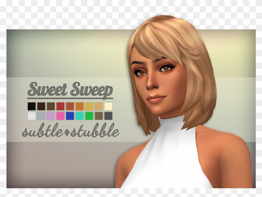 Sims 4 Short Blue Hair Maxis Match - wide 5