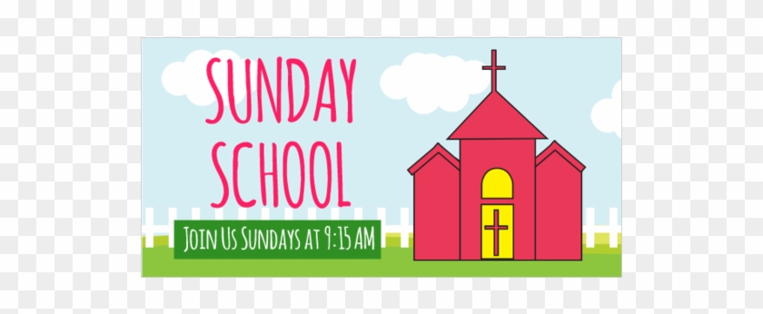 Sunday School Vinyl Banner With Time - Sunday School Banner Clipart, HD Png  Download - 560x560(#6316672) - PngFind