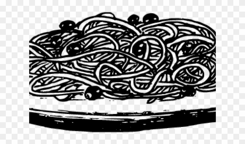Pasta Clipart Black And White, HD Png Download - 640x480(#6317335