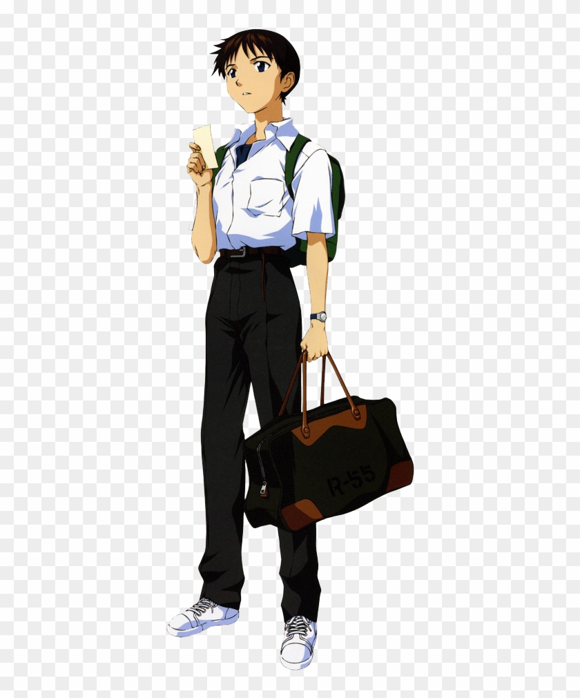 Neon Genesis Evangelion Shinji Ikari Outfit - Shinji Ikari Full Body, HD Png Download - 414x943