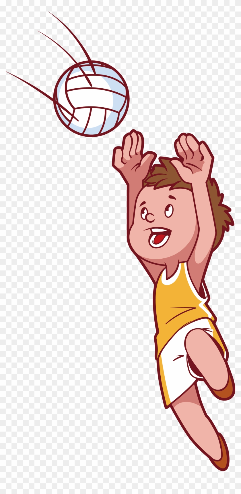 Beach Volleyball Child Clip Art - Personas Jugando Voleibol Dibujo, HD Png  Download - 1554x3103(#6339626) - PngFind