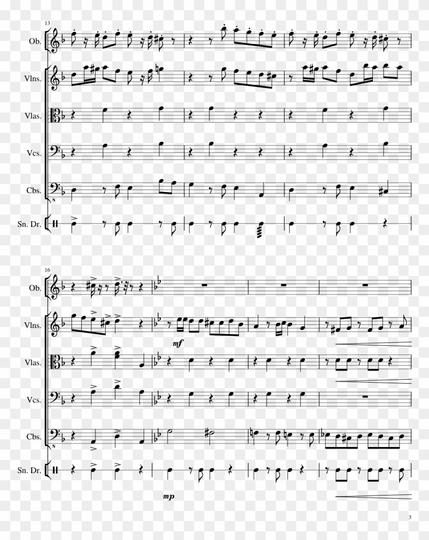 Sneaky Snitch Sheet Music Composed By Kevin Macleod Sneaky Snitch Notes Violin Hd Png Download 850x1100 6341946 Pngfind