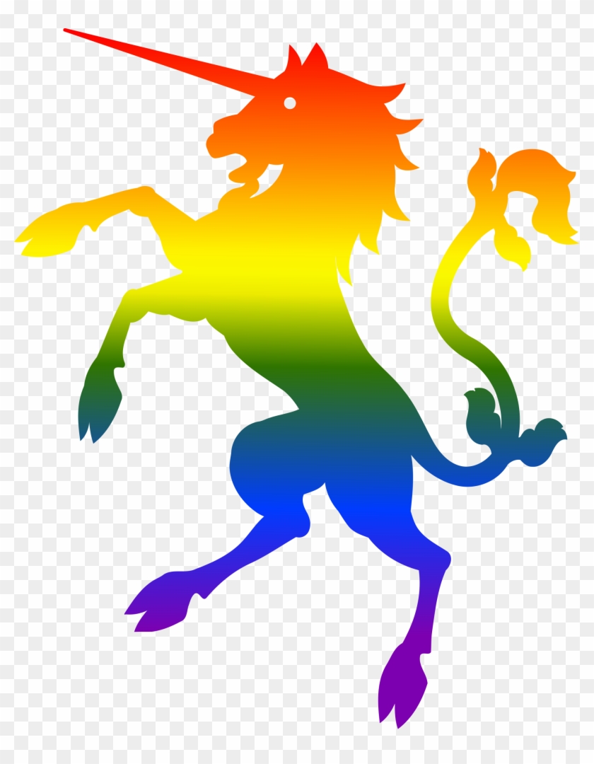 Rainbow Unicorn By Firkin Gay Pride Flag Unicorn Hd Png