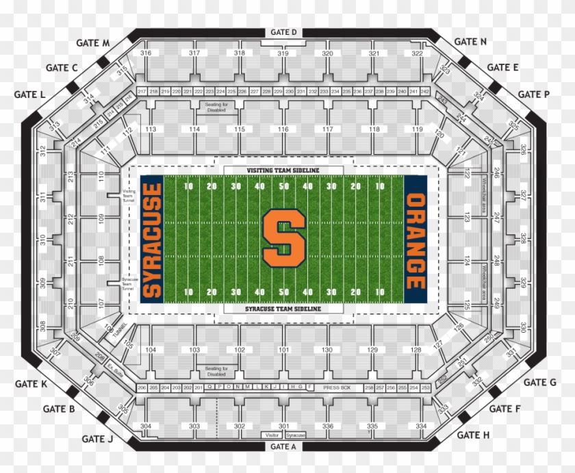 Carrier Dome Seating Chart Hd Png