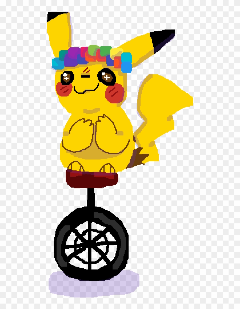 Pikachu On A Unicycle - Cartoon, HD Png Download - 1000x1000(#6364689) -  PngFind