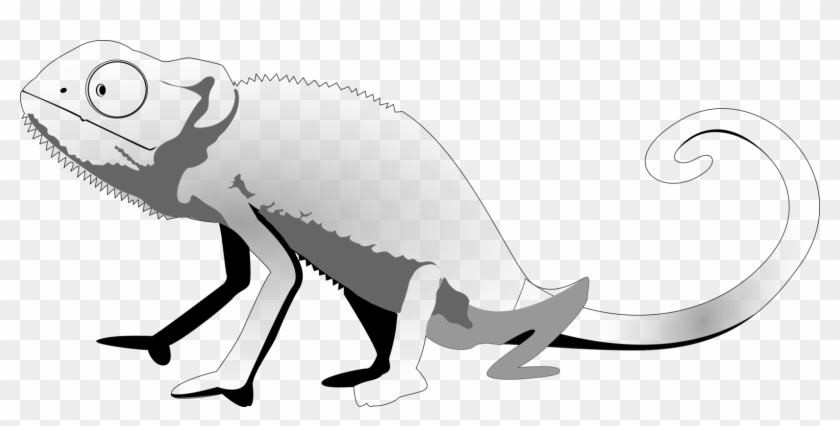 Lizard Common Leopard Gecko Clip Art Christmas Reptile - Cute Black And