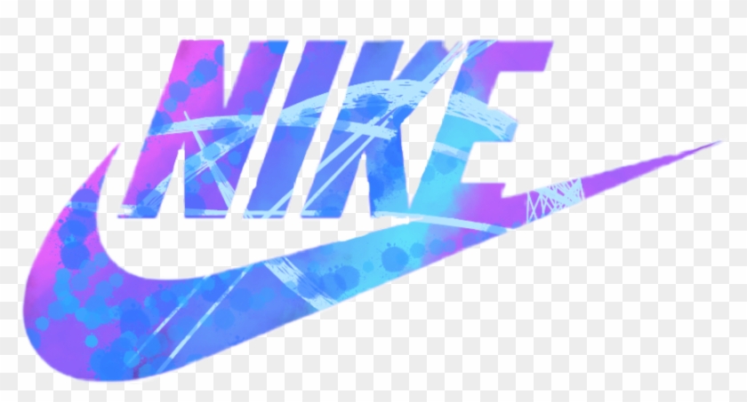 blue nike logo png