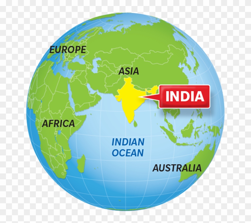 Global Map Of India Map Vector