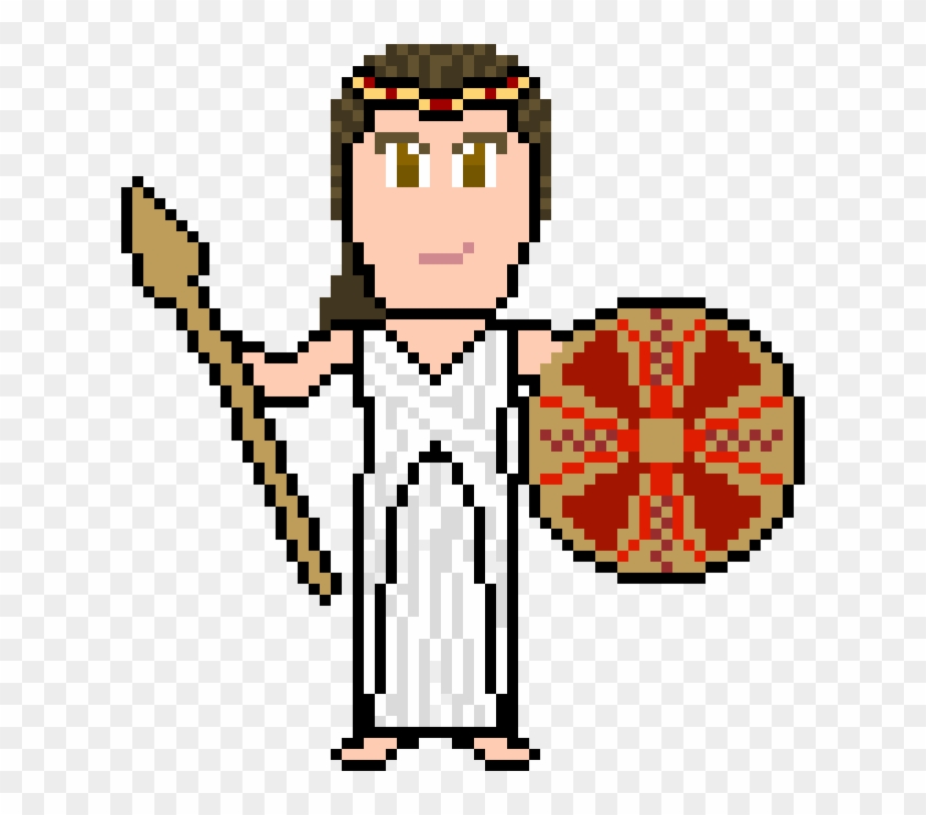 Pixel Art Mythologie Grecque Athéna