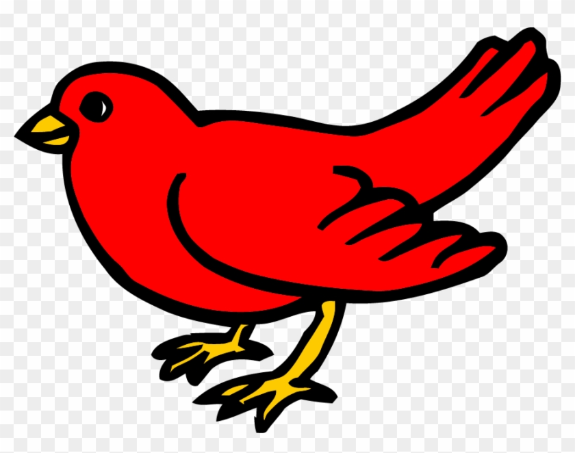 Red Small Bird Clipart Png - Red Bird From Brown Bear Book, Transparent