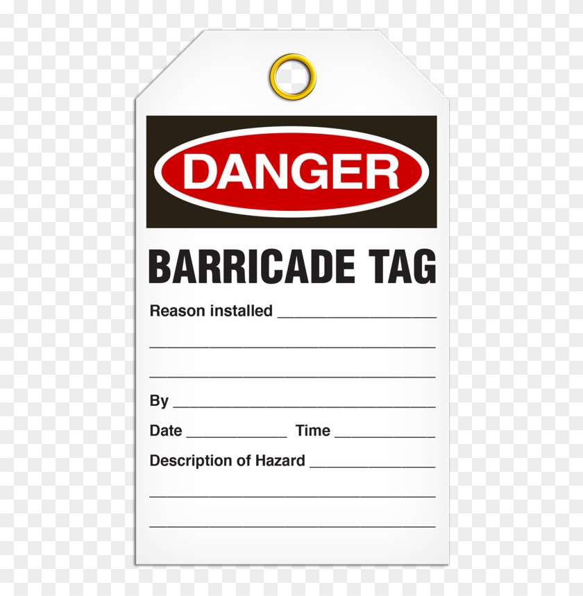 Osha Danger Safety Tag - Danger, HD Png Download - 600x802(#6383809 ...