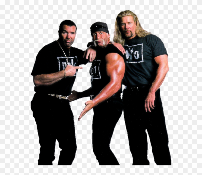 Nwo Png - Hulk Hogan Kevin Nash Scott Hall, Transparent Png - 600x689