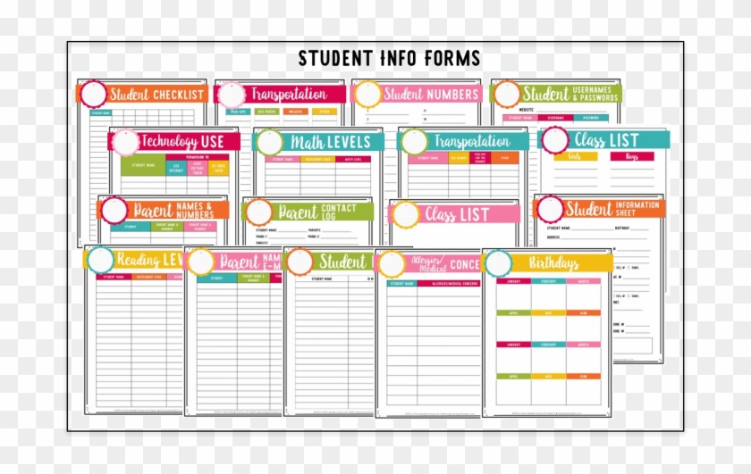 Teacher Binder Printables 391203 - Teacher Binder Free Printables, HD Png D...