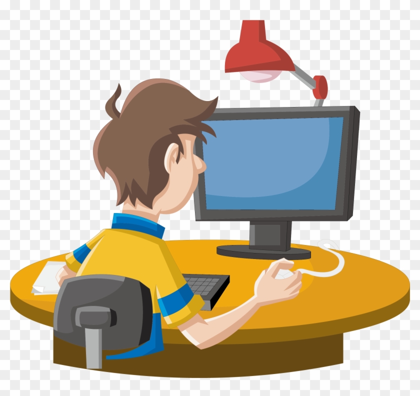 Work On Computer Cartoon, HD Png Download - 2210x1979(#6398835) - PngFind Work On Computer Cartoon, HD Png Download - 2210x1979(#6398835) - PngFind