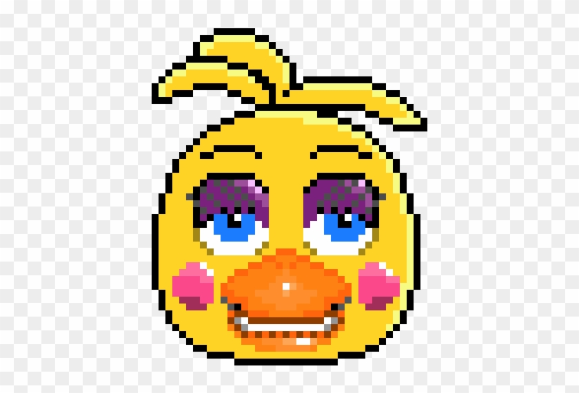 Toy Chica Pixelated Circle Hd Png Download 650x610 6406041