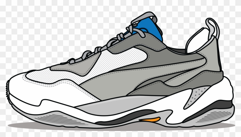 puma thunder spectra white