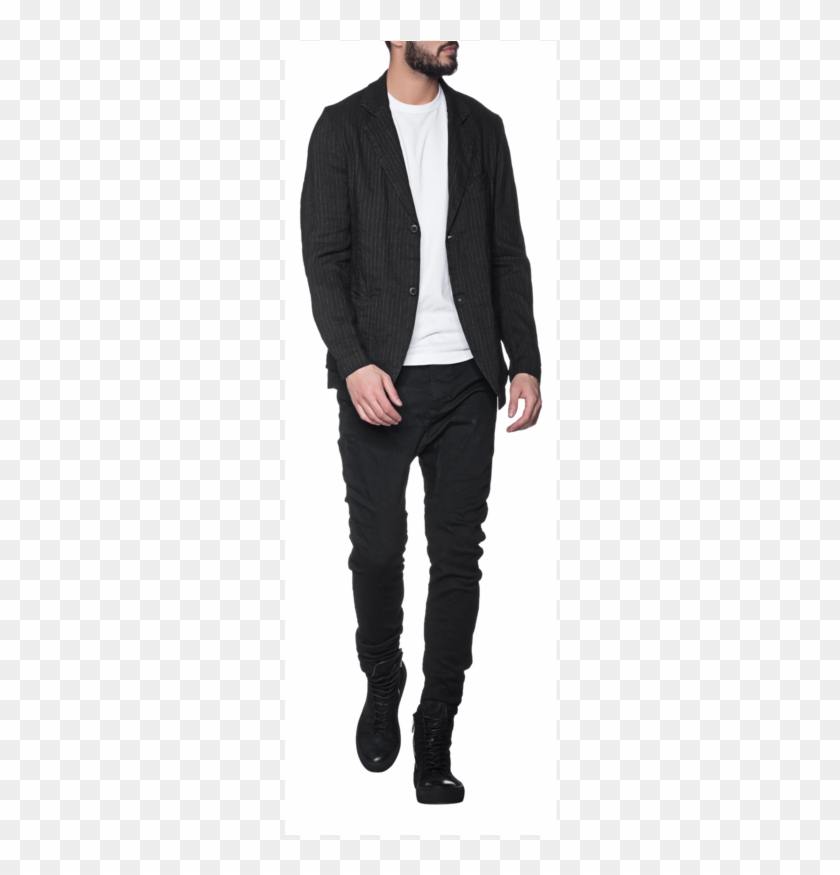 Hannes Roetherpinstripes Linen Black 